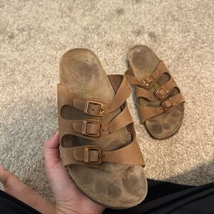 Birkenstock Women's Brown Triple Strap Sandals